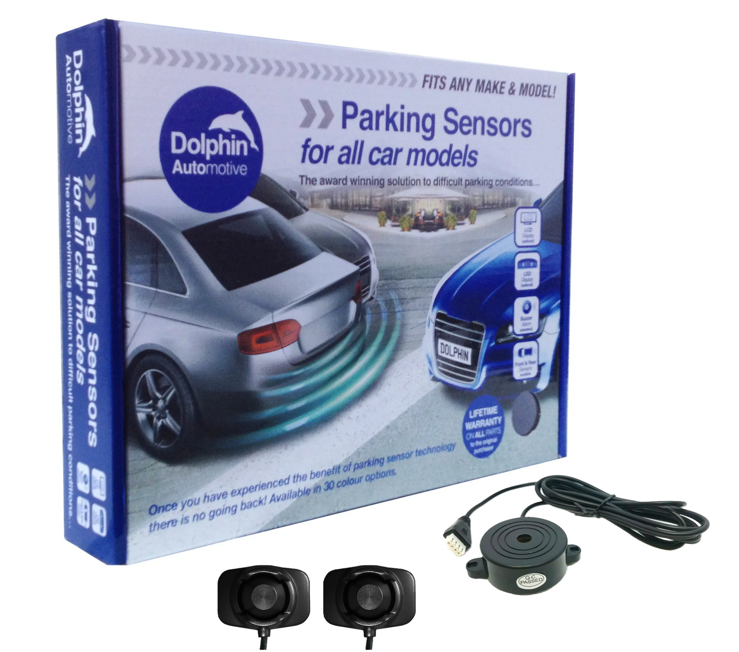 2 Adhesive Sensors, with Buzzer Audio Alerts