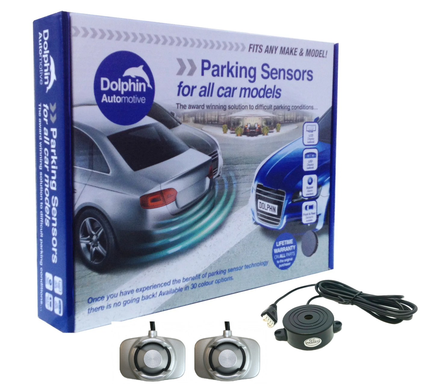 2 Adhesive Sensors, with Buzzer Audio Alerts