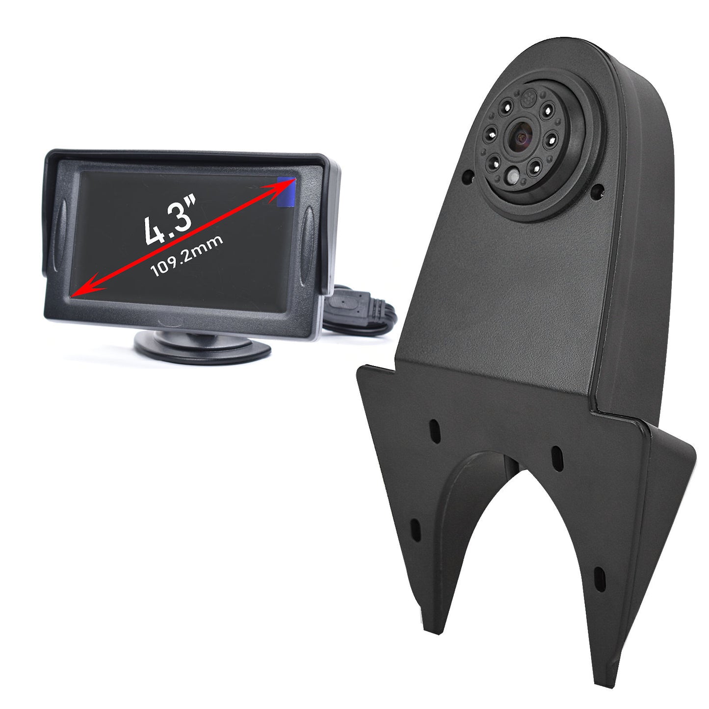 Van / Motorhome Universal Roof Mounting Rear Parking Camera - Black