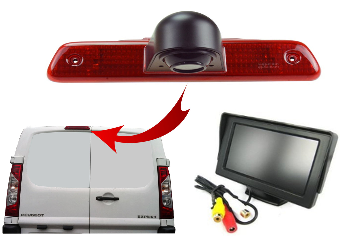 Fiat Scudo High Level Brake Light Camera 2007 - 2016