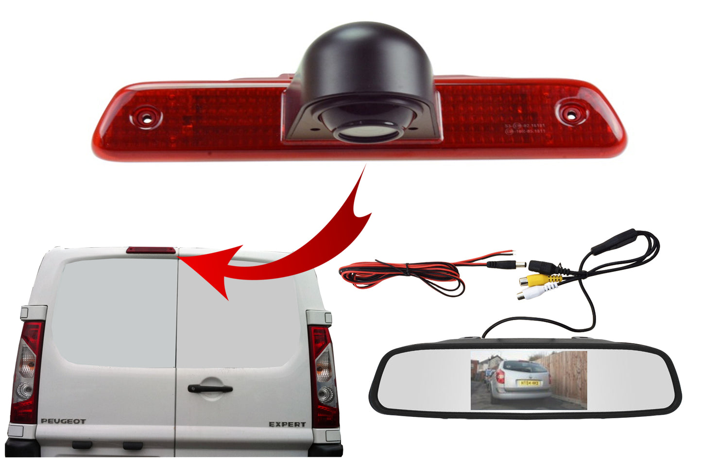 Fiat Scudo High Level Brake Light Camera 2007 - 2016