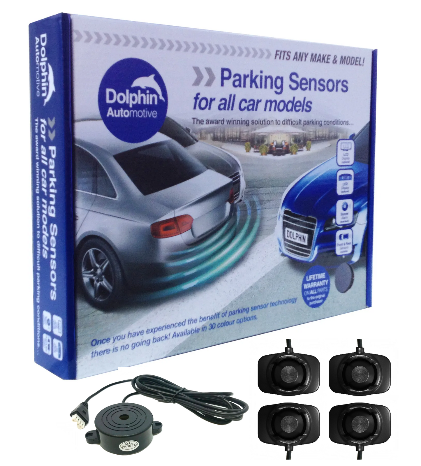 4 Adhesive Sensors with Buzzer Audio Alerts