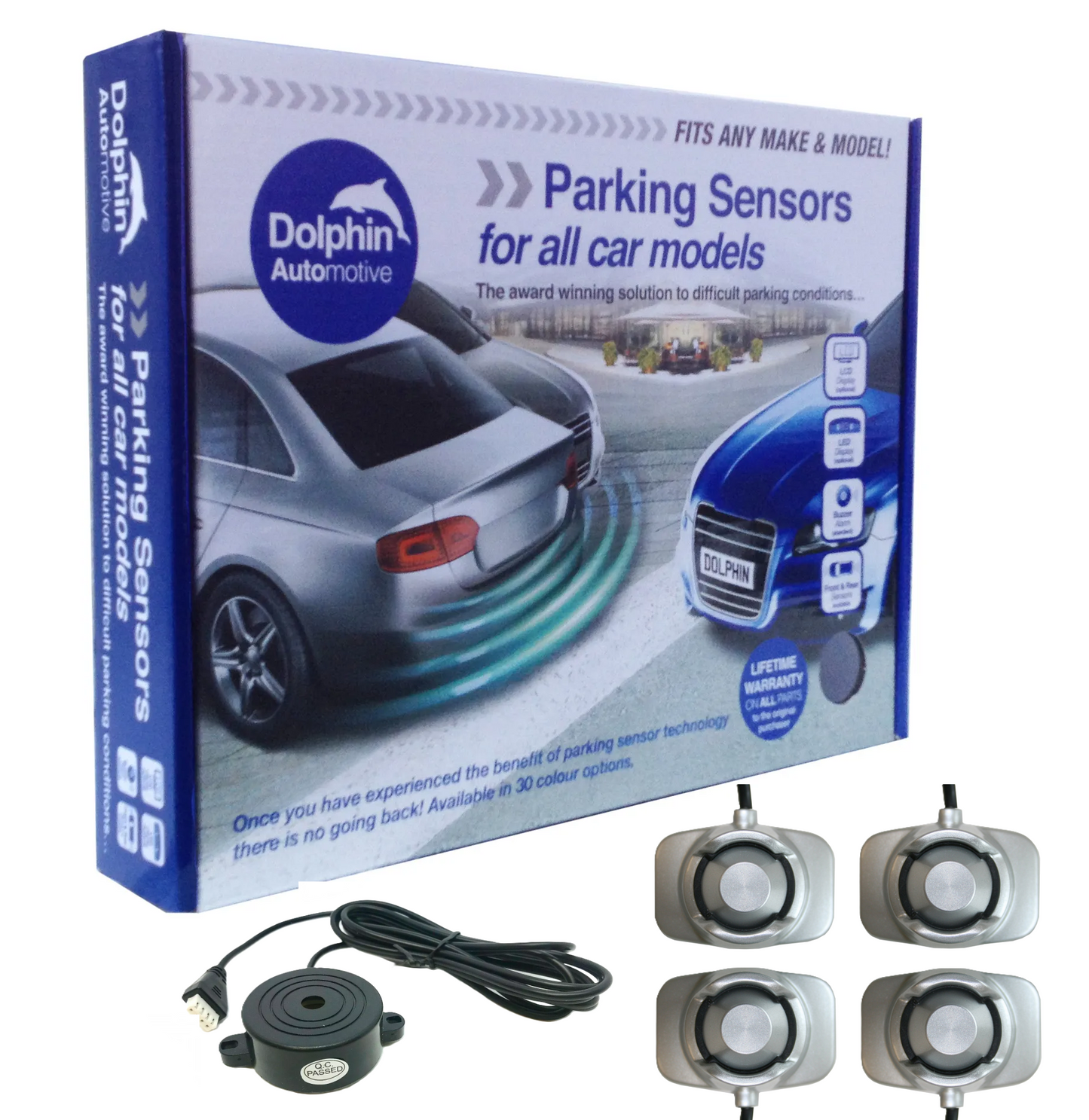 4 Adhesive Sensors with Buzzer Audio Alerts