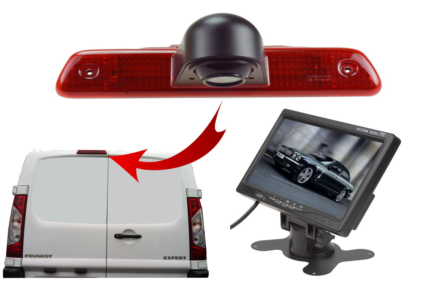 Fiat Scudo High Level Brake Light Camera 2007 - 2016