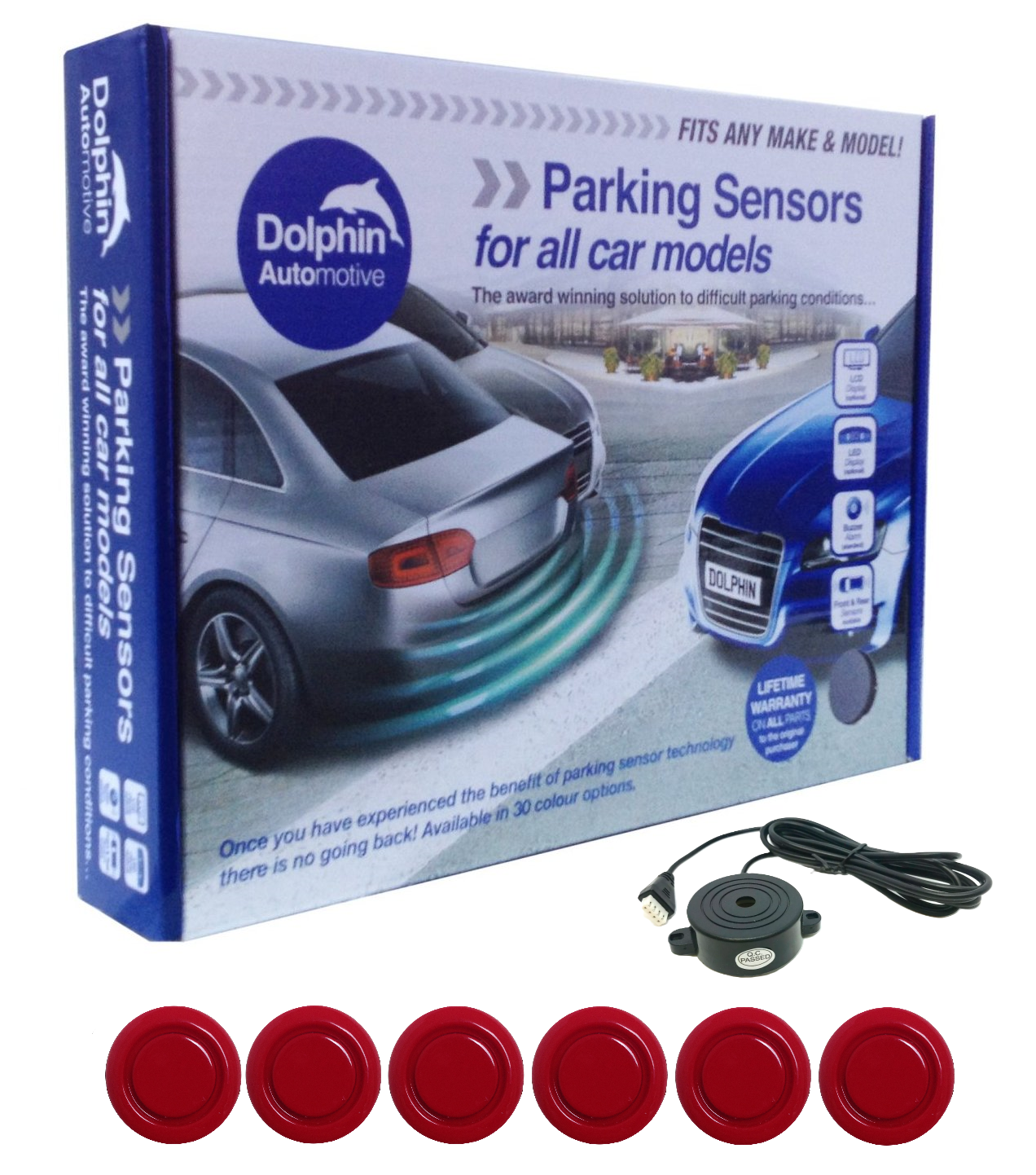 Micro Dolphin Rear Audio 6 Sensor Reversing Kit