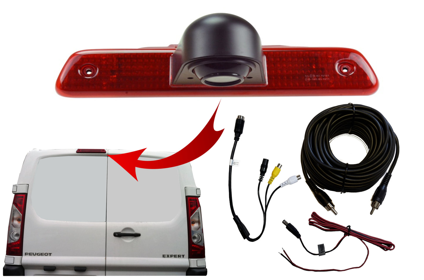 Fiat Scudo High Level Brake Light Camera 2007 - 2016