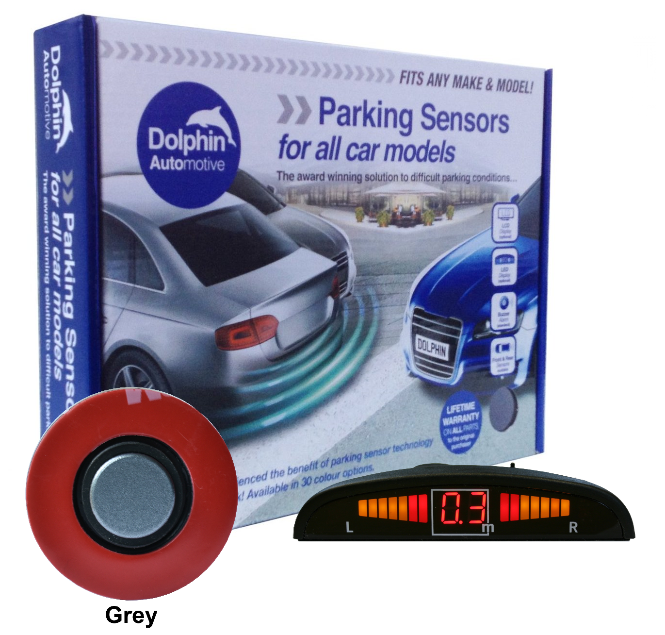 Dolphin Flush Audio & Display Reverse Parking Sensors
