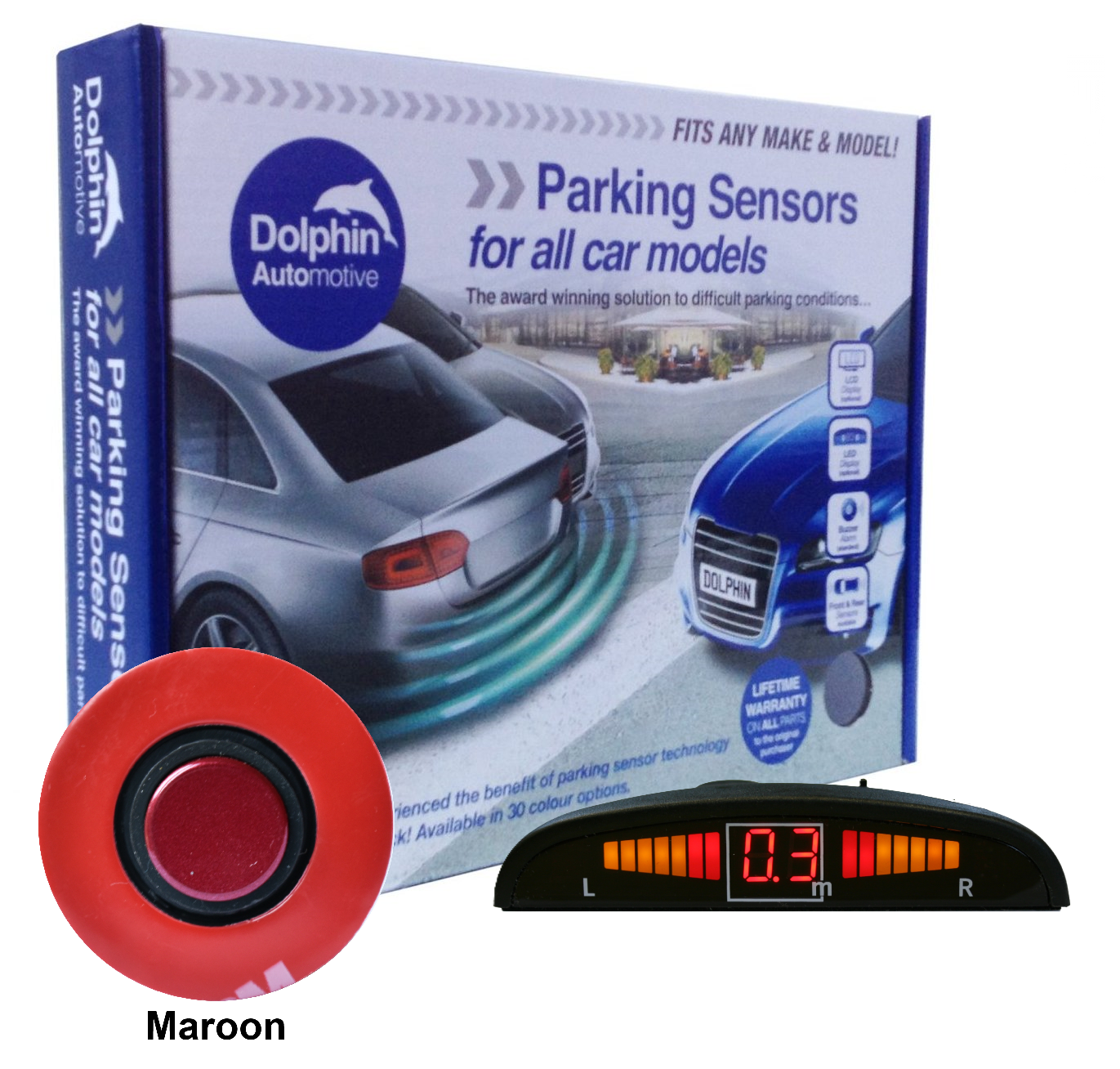 Dolphin Flush Audio & Display Reverse Parking Sensors