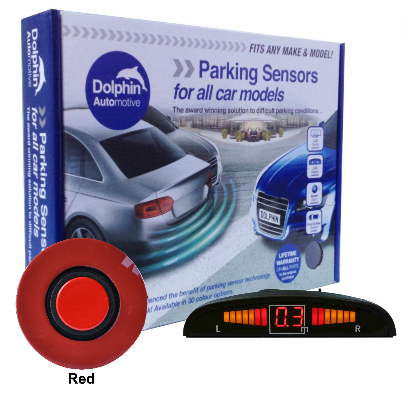 Dolphin Flush Audio & Display Reverse Parking Sensors