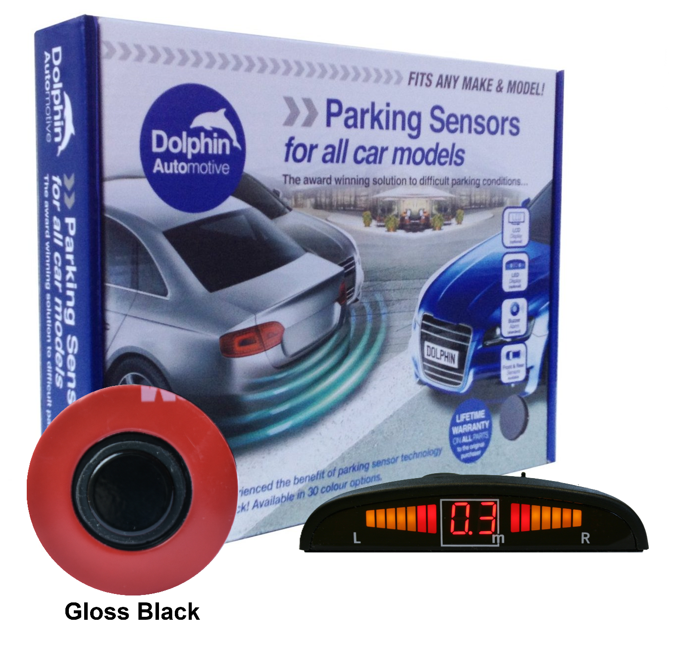 Dolphin Flush Audio & Display Reverse Parking Sensors