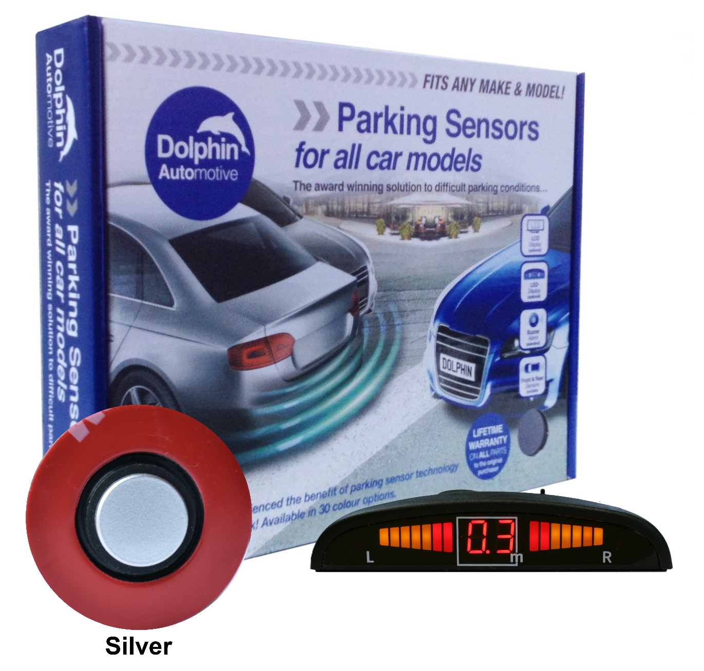 Dolphin Flush Audio & Display Reverse Parking Sensors