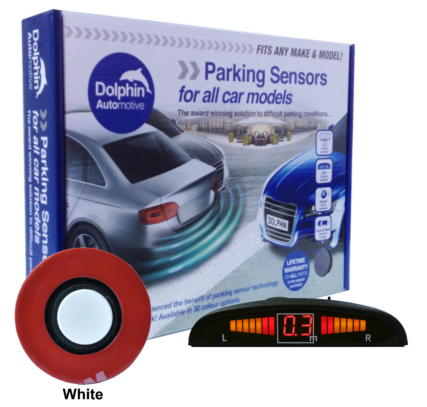 Dolphin Flush Audio & Display Reverse Parking Sensors