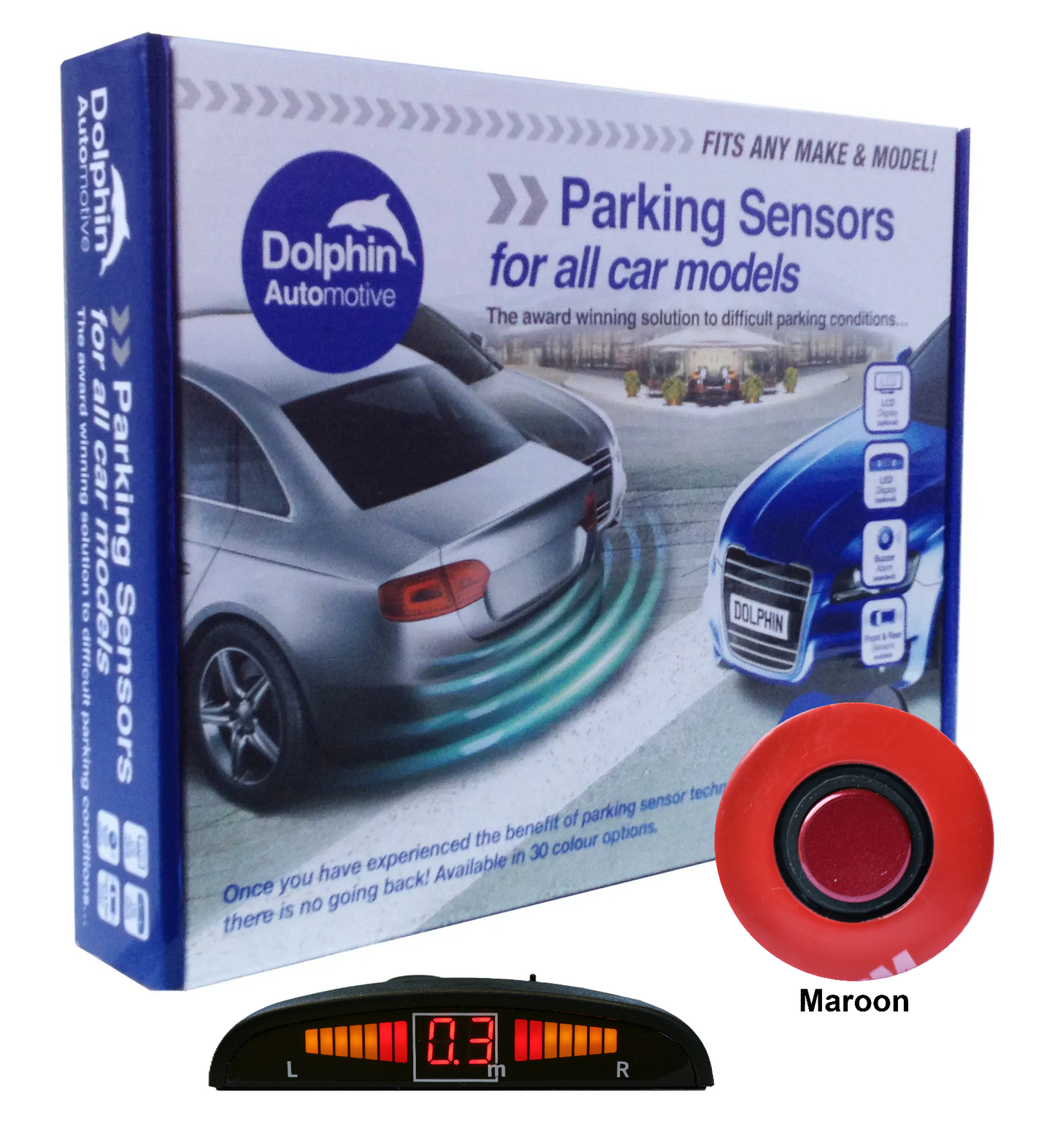 Dolphin Front Flush Audio & Display Parking Sensors