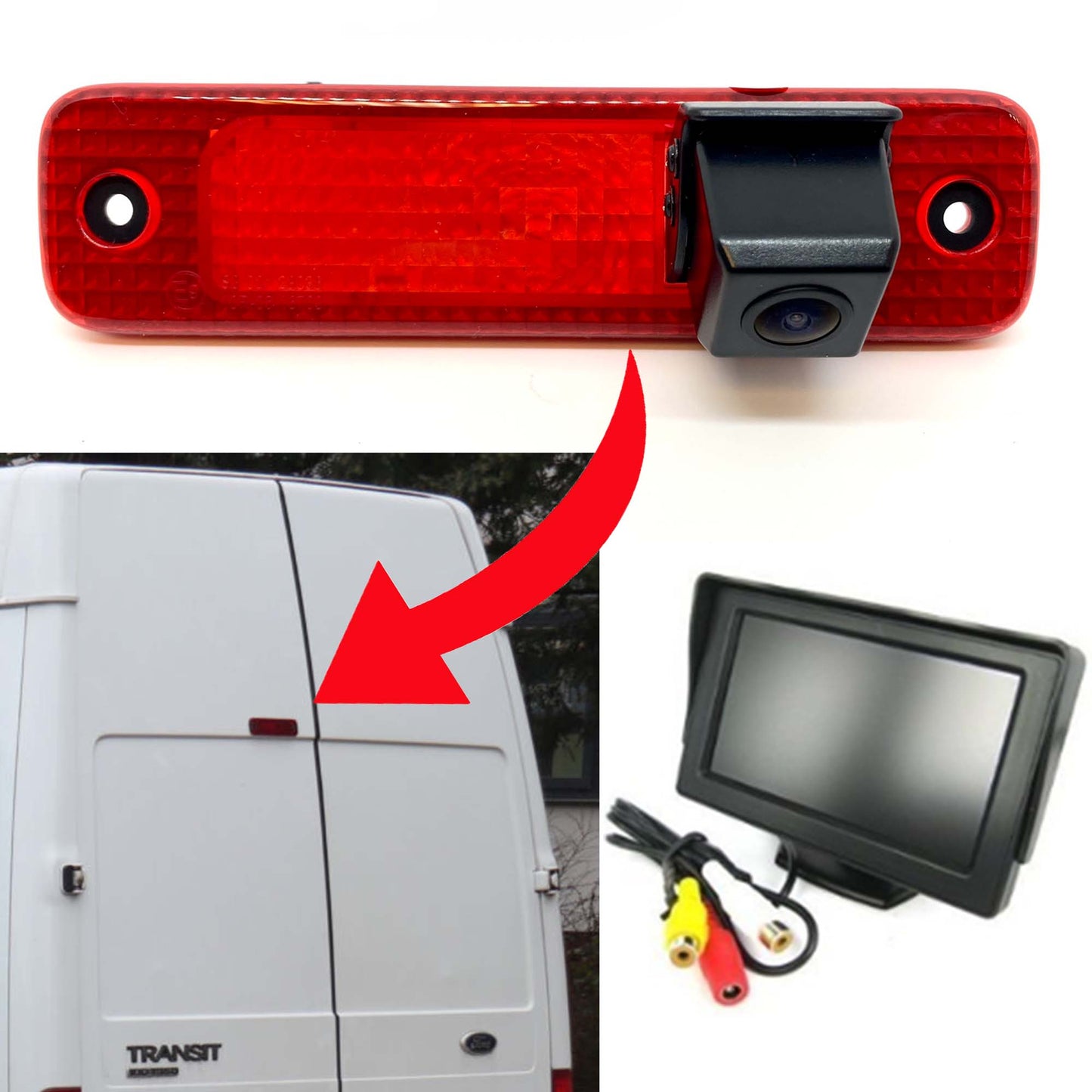 Ford Transit 2006 - 2013 Brake Light Camera