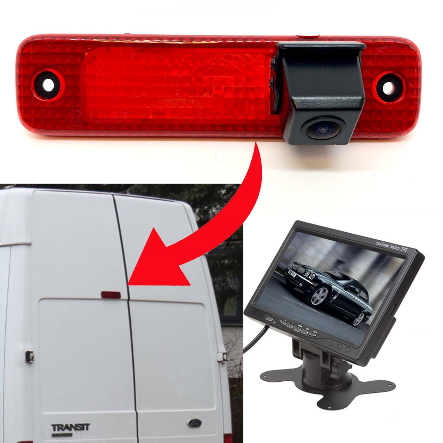 Ford Transit 2006 - 2013 Brake Light Camera
