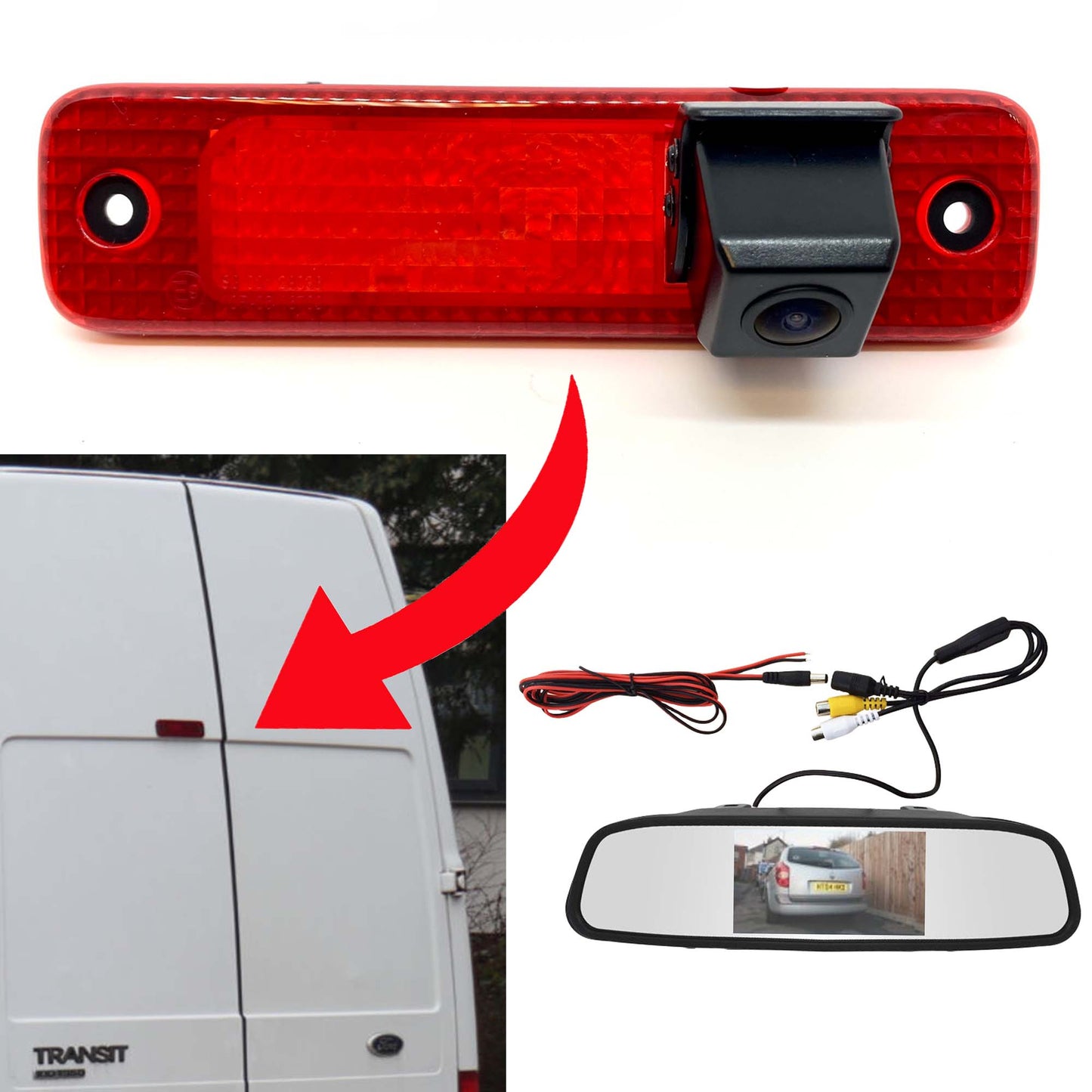 Ford Transit 2006 - 2013 Brake Light Camera