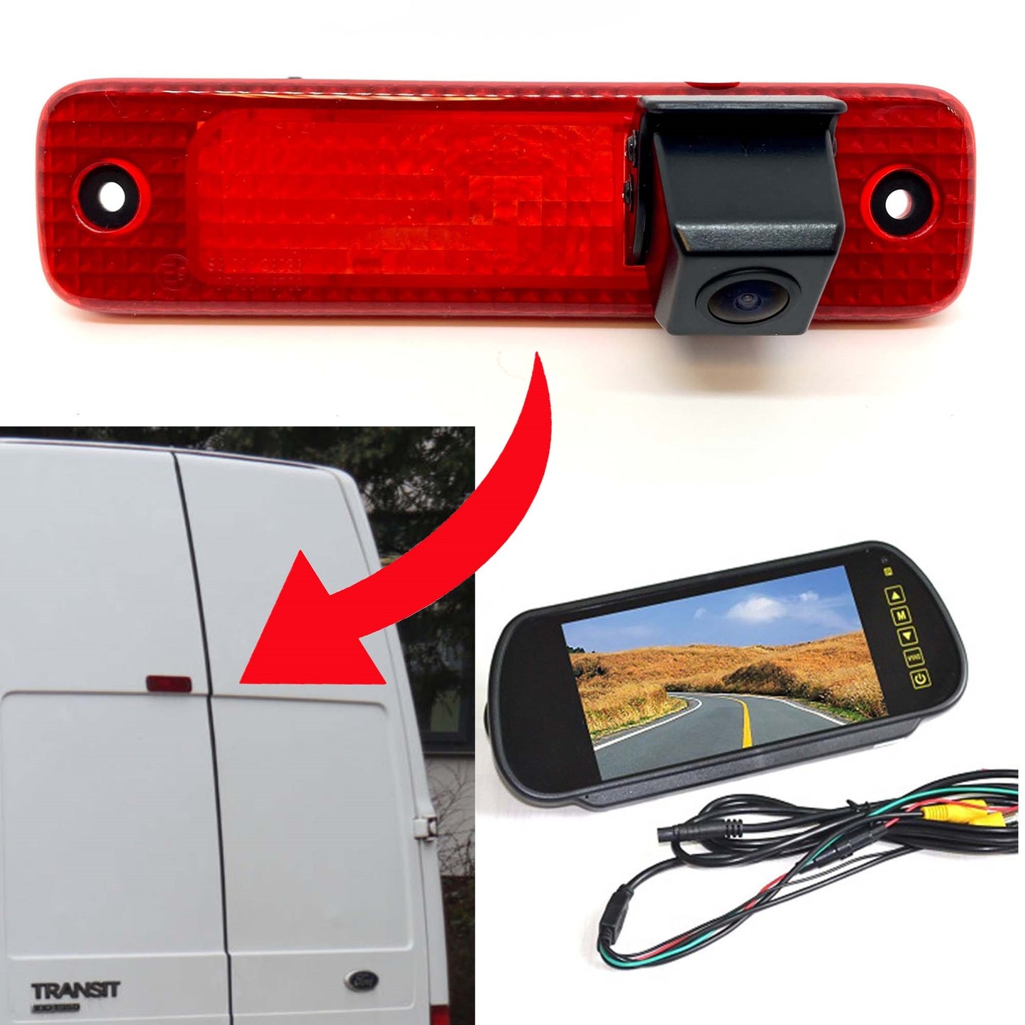 Ford Transit 2006 - 2013 Brake Light Camera
