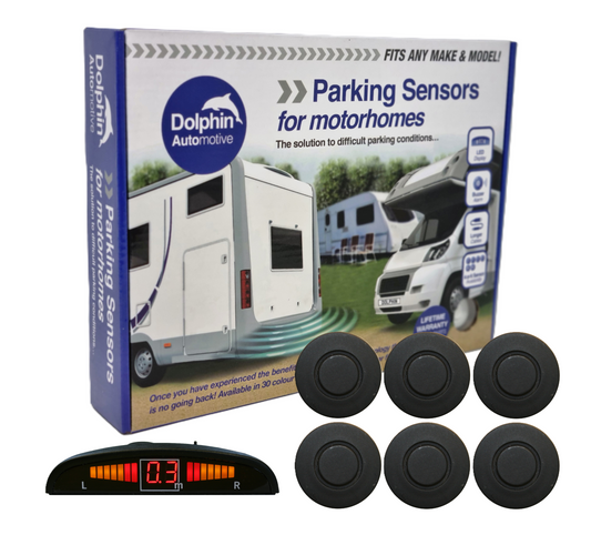 6 Reversing Sensors with Dashboard Display - For Motorhomes & Vans