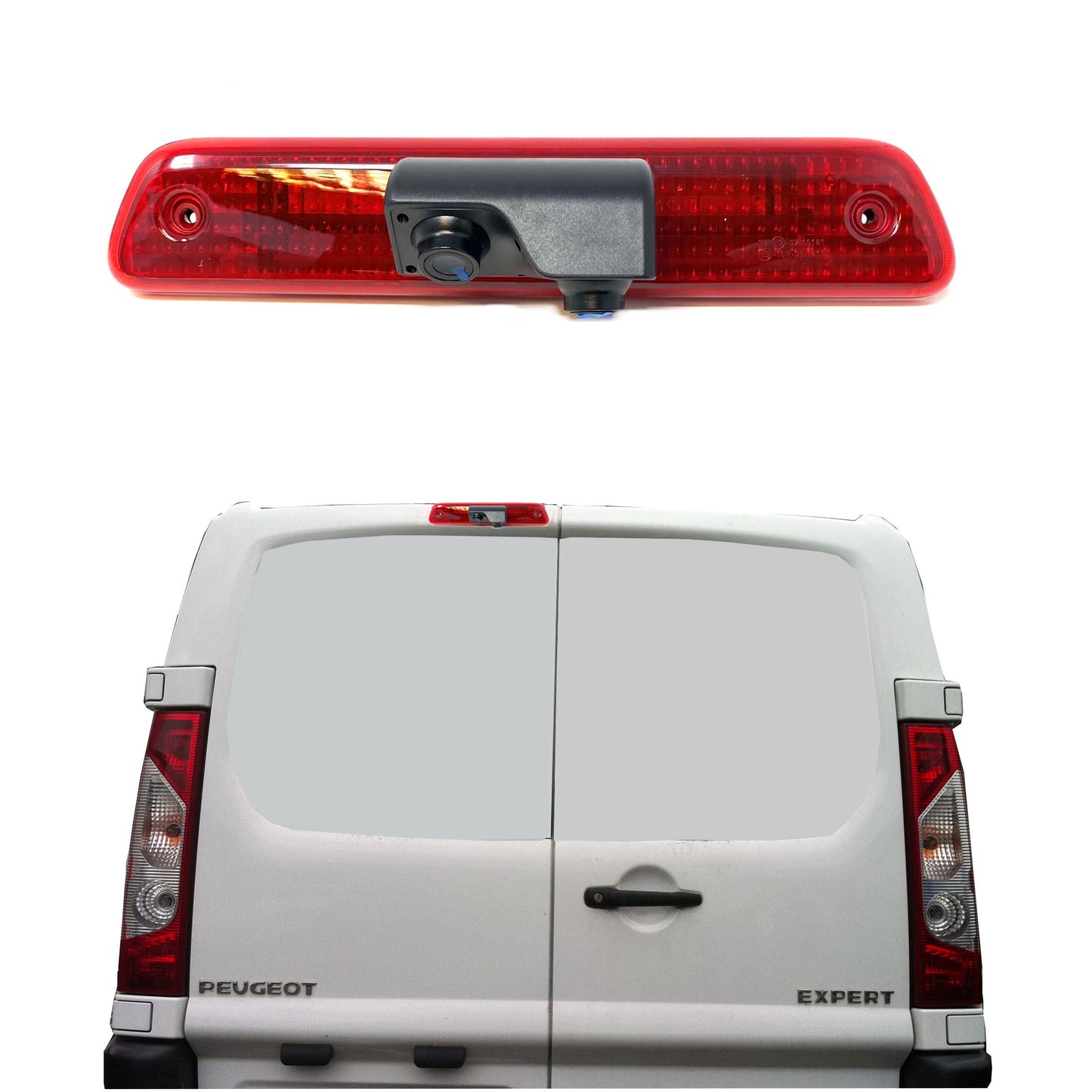 Dual/Twin Rear Brake Light Cameras for Peugeot Expert from 2007 to 2016