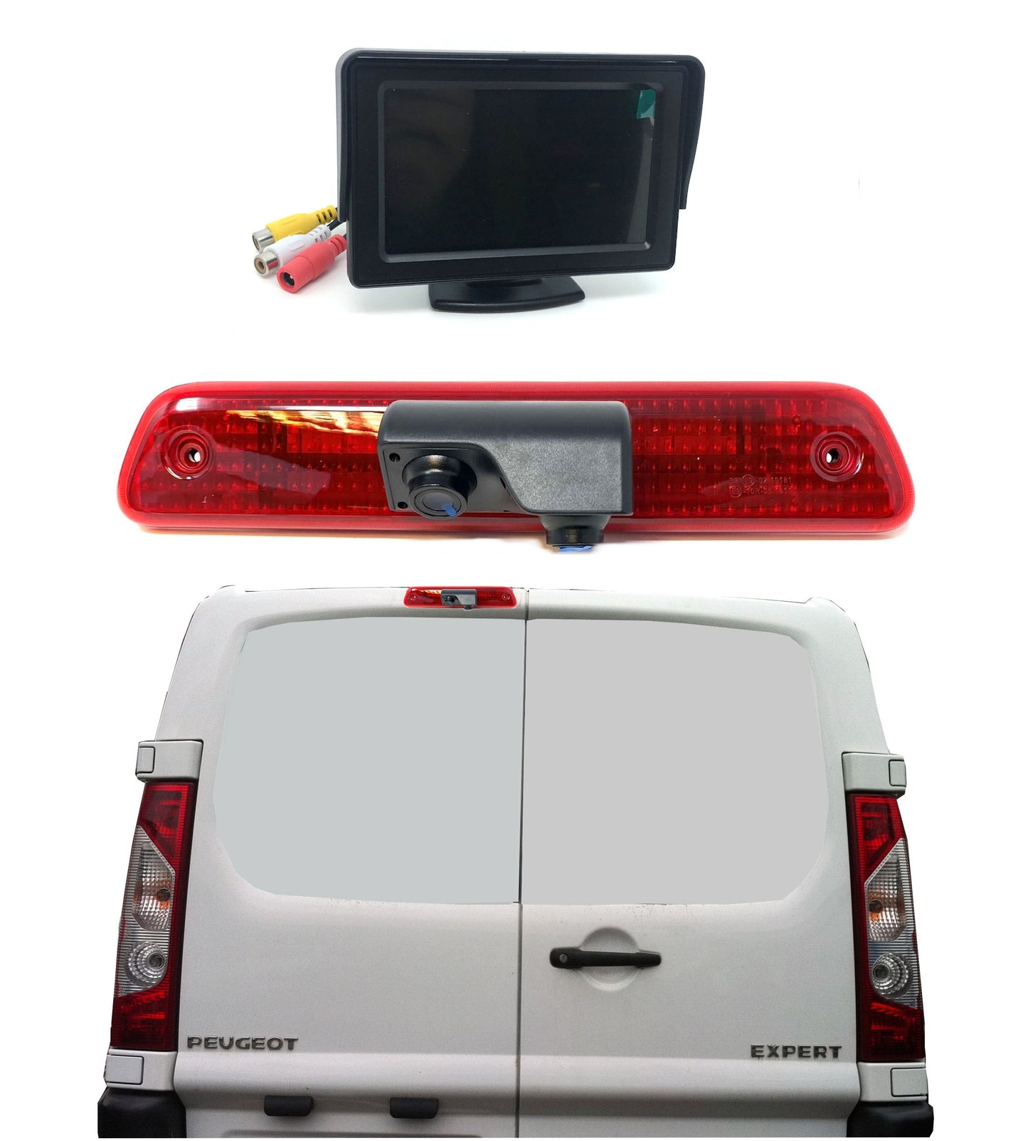 Dual/Twin Rear Brake Light Cameras for Toyota Proace vans from 2013 to 2016