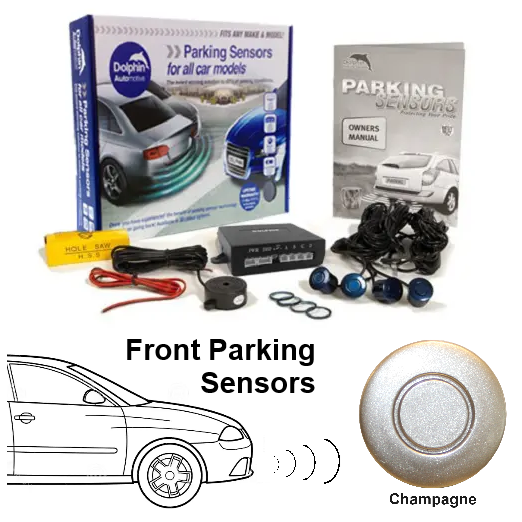 4 Front Parking Sensors, Audio Alerts