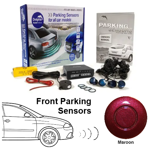 4 Front Parking Sensors, Audio Alerts