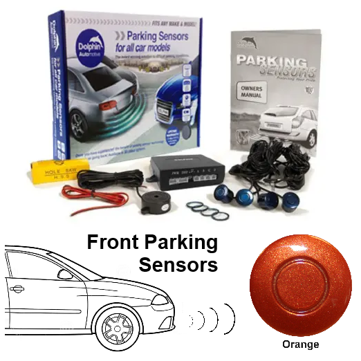 4 Front Parking Sensors, Audio Alerts