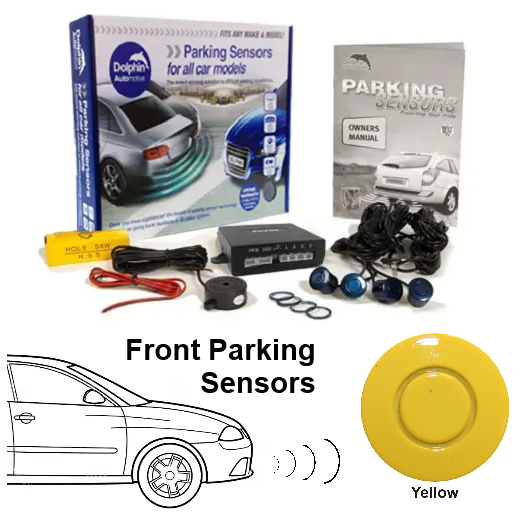 4 Front Parking Sensors, Audio Alerts
