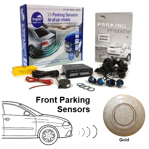 4 Front Parking Sensors, Audio Alerts