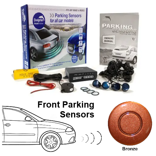 4 Front Parking Sensors, Audio Alerts