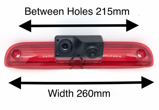 Dual/Twin Rear Brake Light Cameras for Vauxhall Movano from 2022 – Onwards