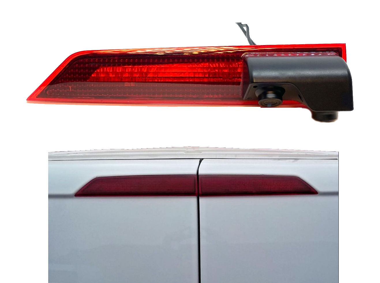 Dual/Twin Rear Brake Light Cameras for Ford Transit Custom From May 2016 - onwards