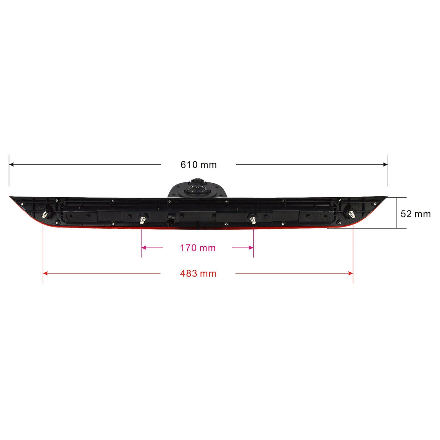 Dual/Twin Rear Brake Light Cameras for Maxus Deliver 9, Maxus V90 Vans Built From 2019 Onwards