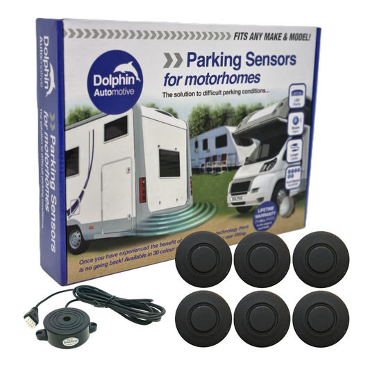 6 Reversing Sensors with Audio Beep Alerts - For Motorhomes & Vans
