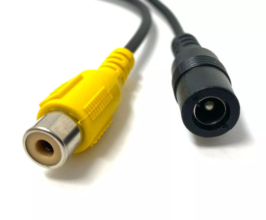 Camera Composite Cable 4 Pin Marine/Aviation to RCA and Power