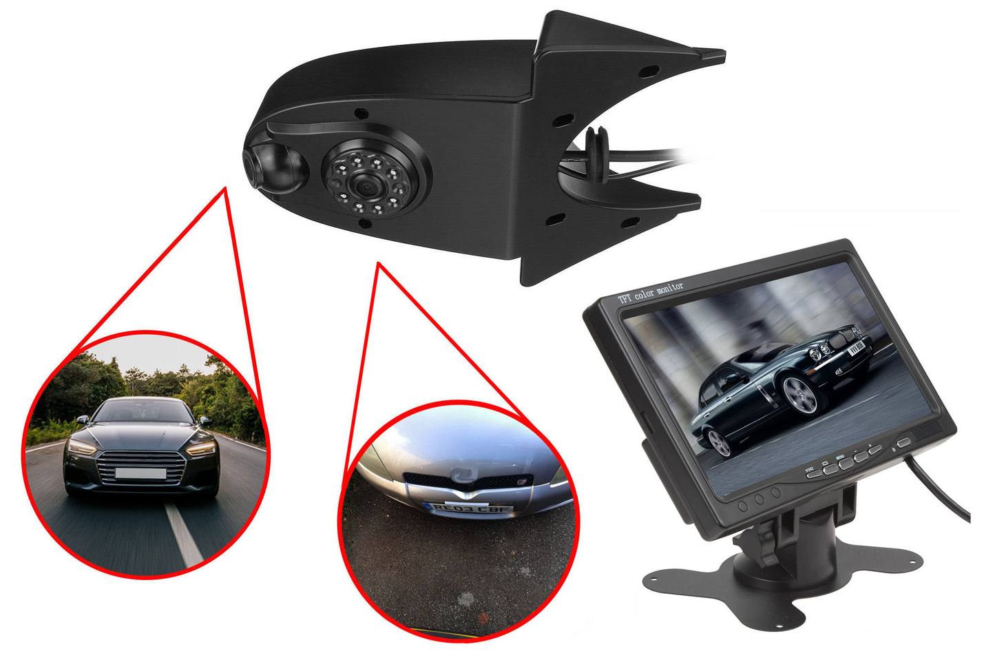 Dual/Twin Roof Mounting Rear Camera