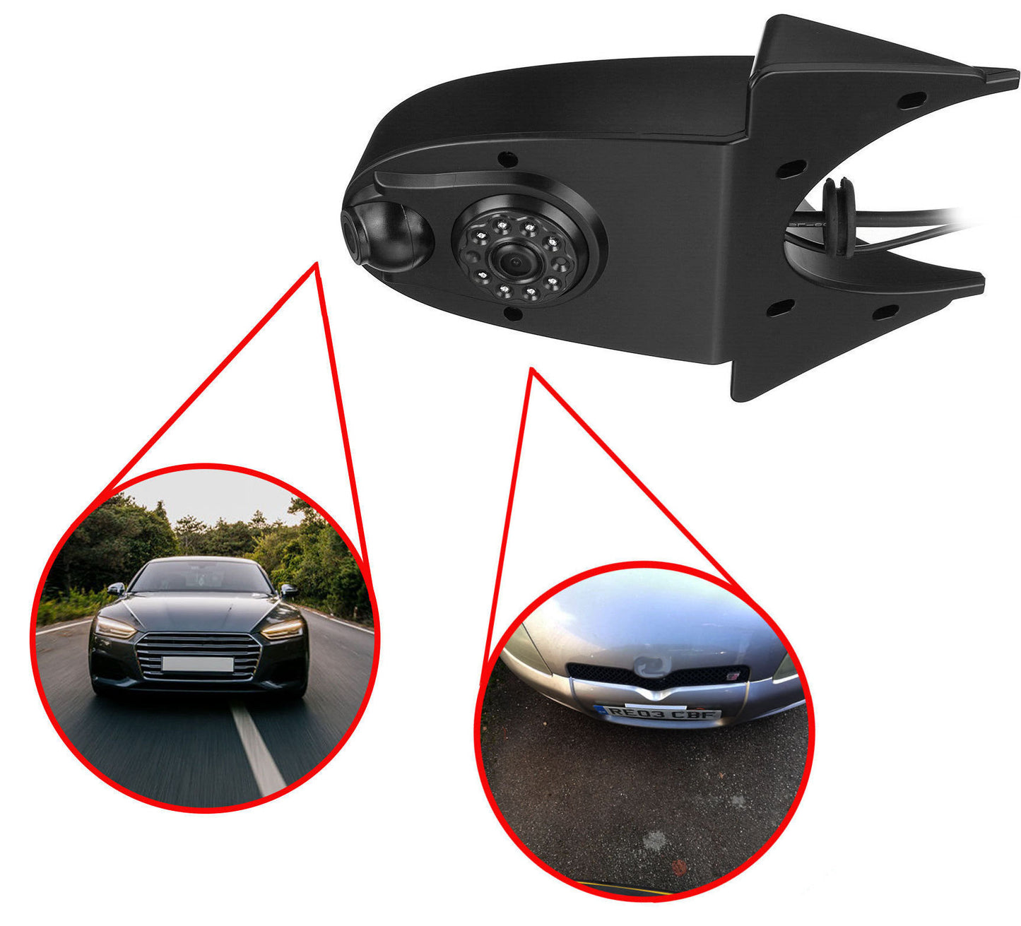 Dual/Twin Roof Mounting Rear Camera