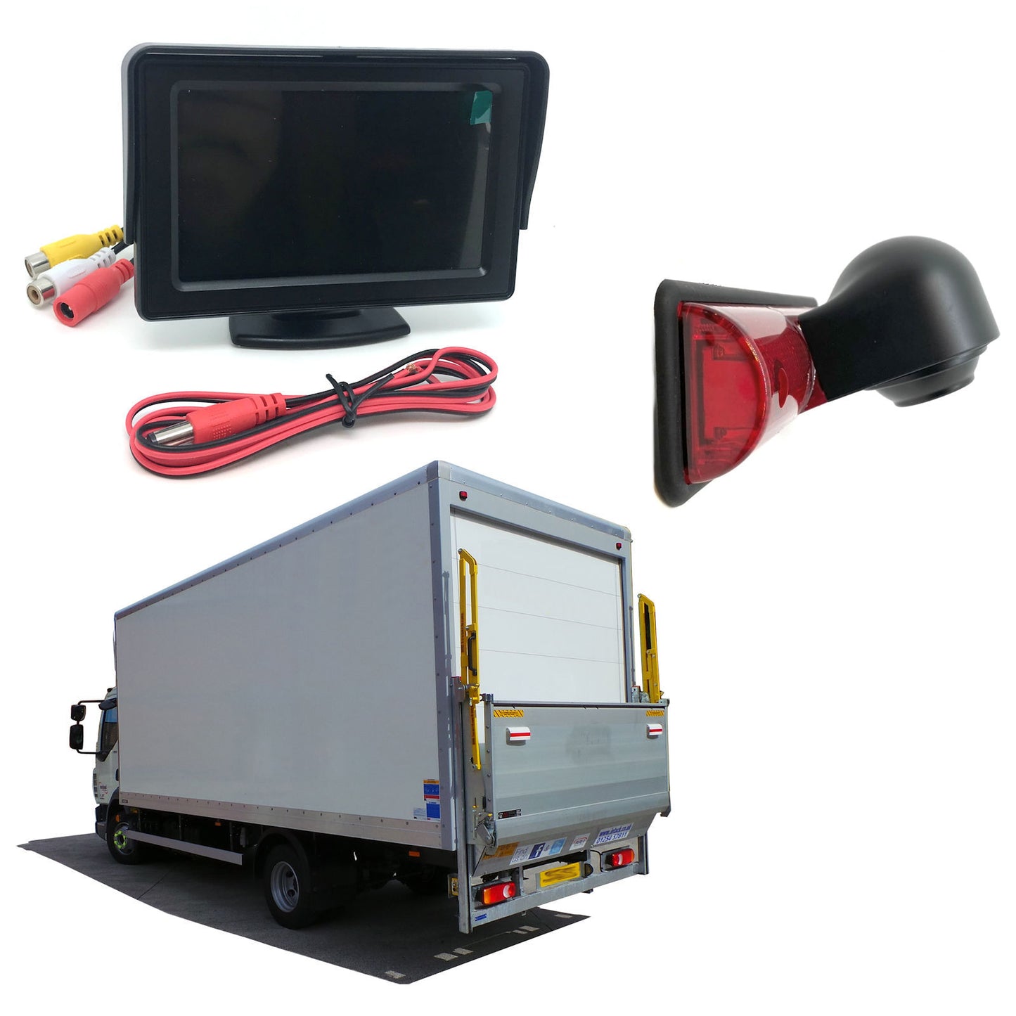 Universal High Level Brake Light with Camera for Box Van, Luton etc