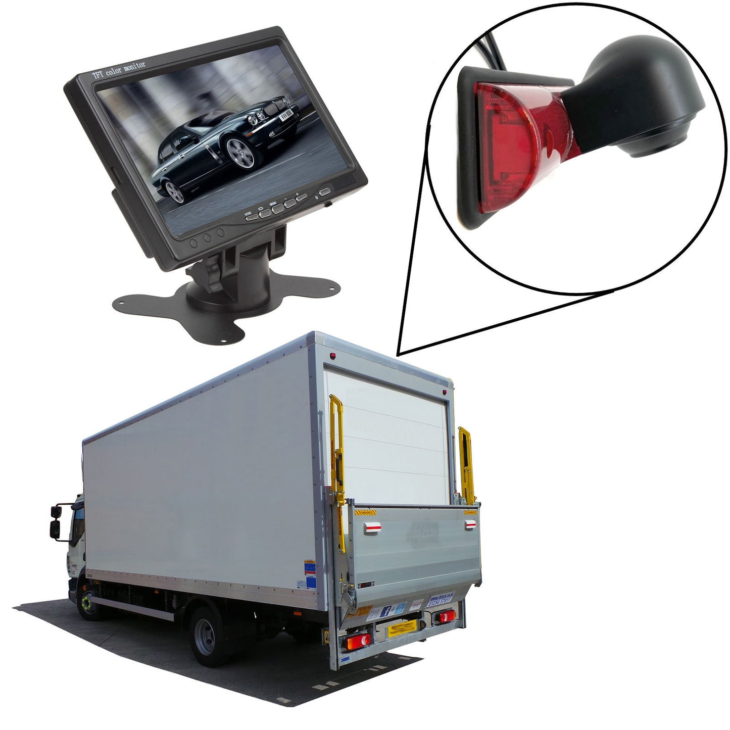 Universal High Level Brake Light with Camera for Box Van, Luton etc