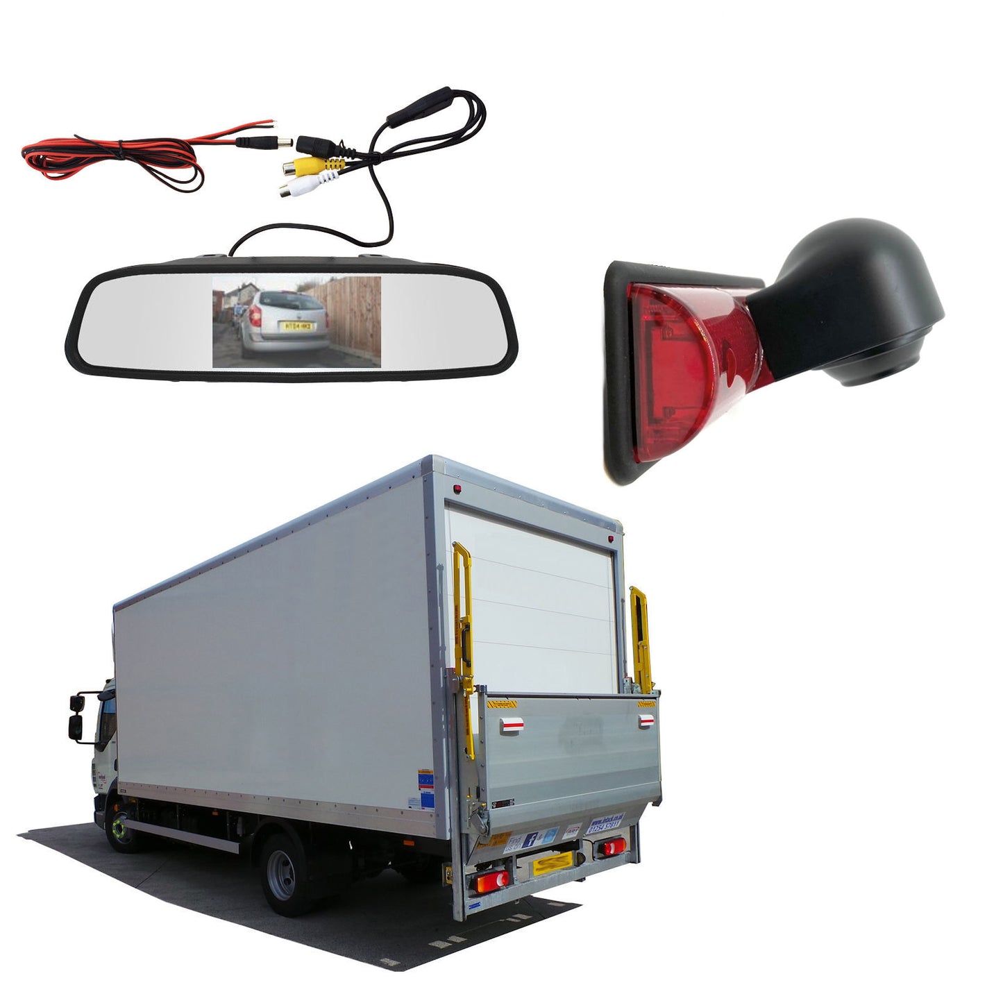 Universal High Level Brake Light with Camera for Box Van, Luton etc