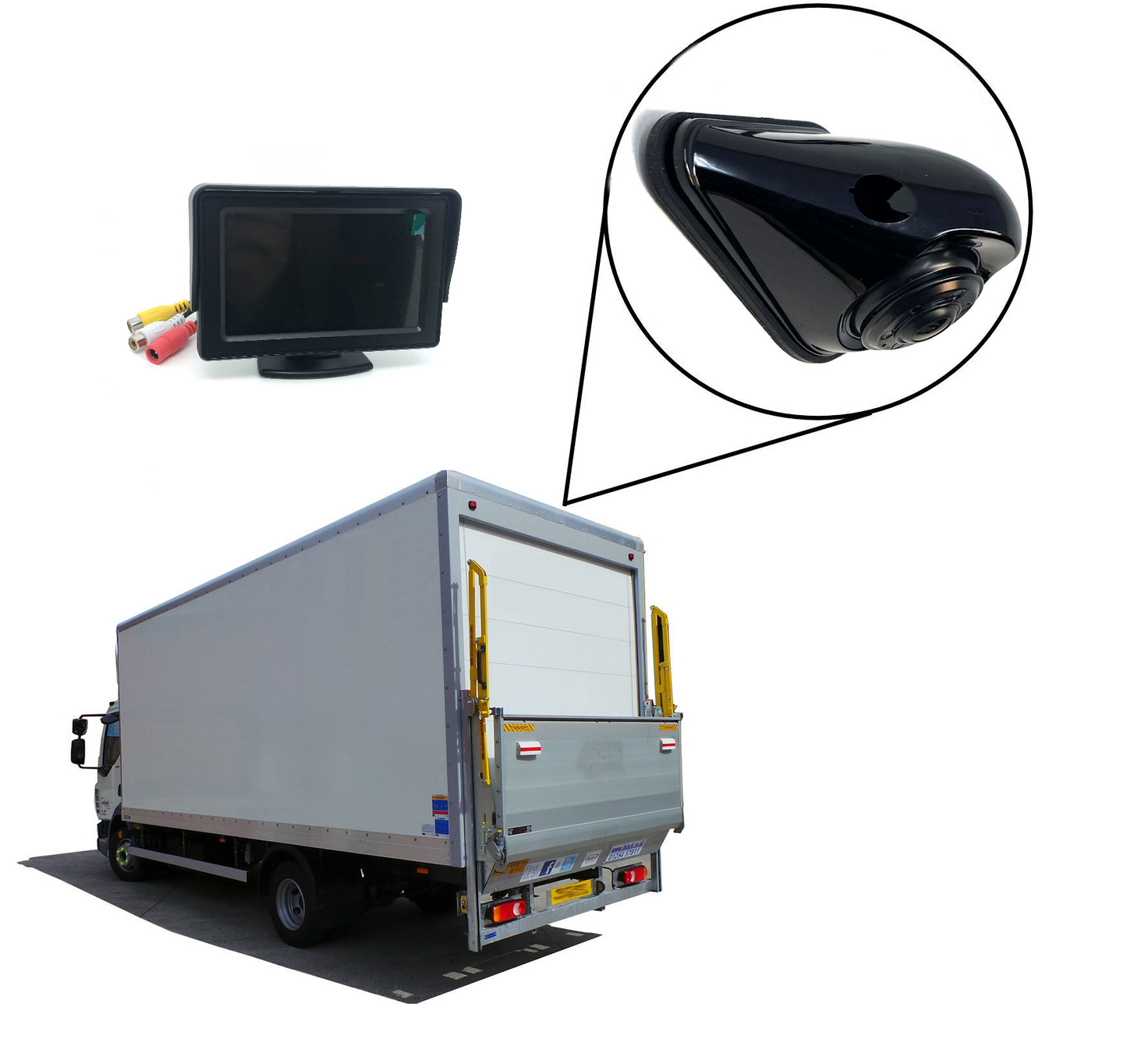 Universal Fin Shape Rear View / Side Parking Driving Camera
