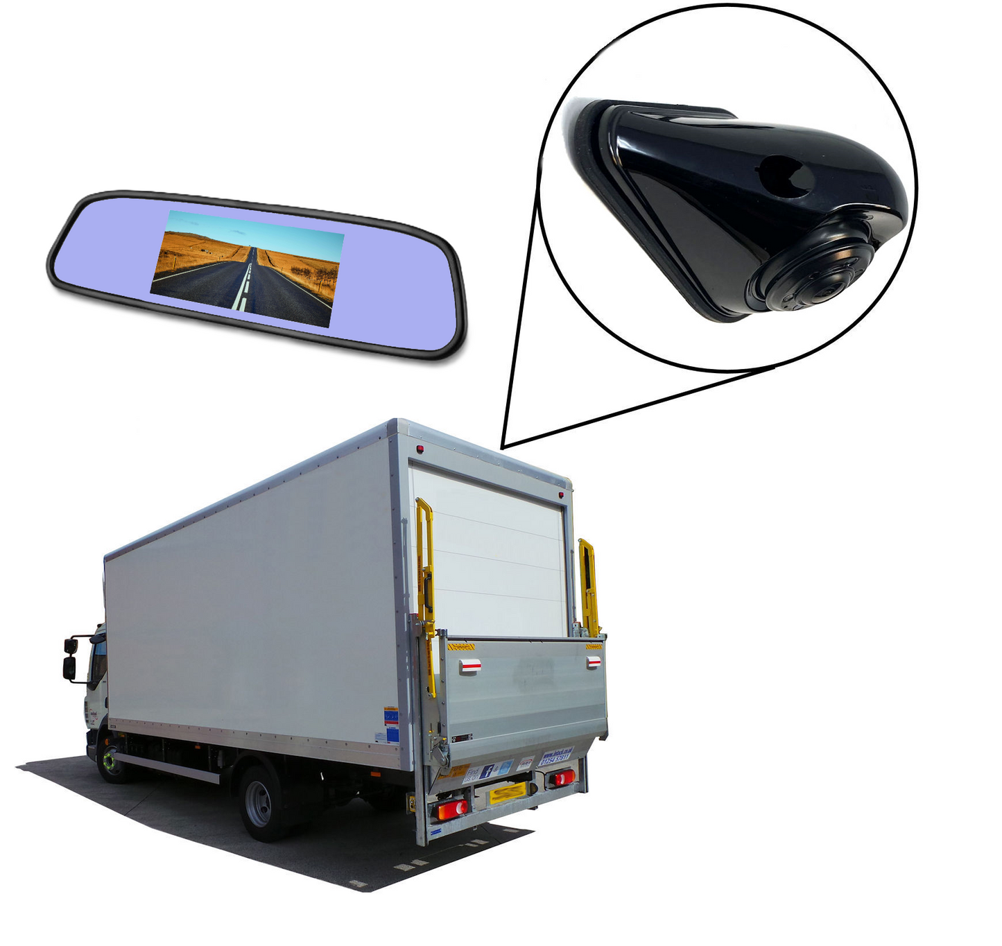 Universal Fin Shape Rear View / Side Parking Driving Camera