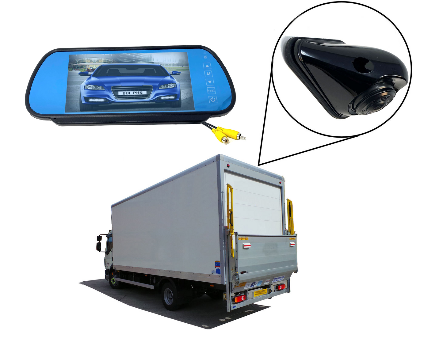 Universal Fin Shape Rear View / Side Parking Driving Camera