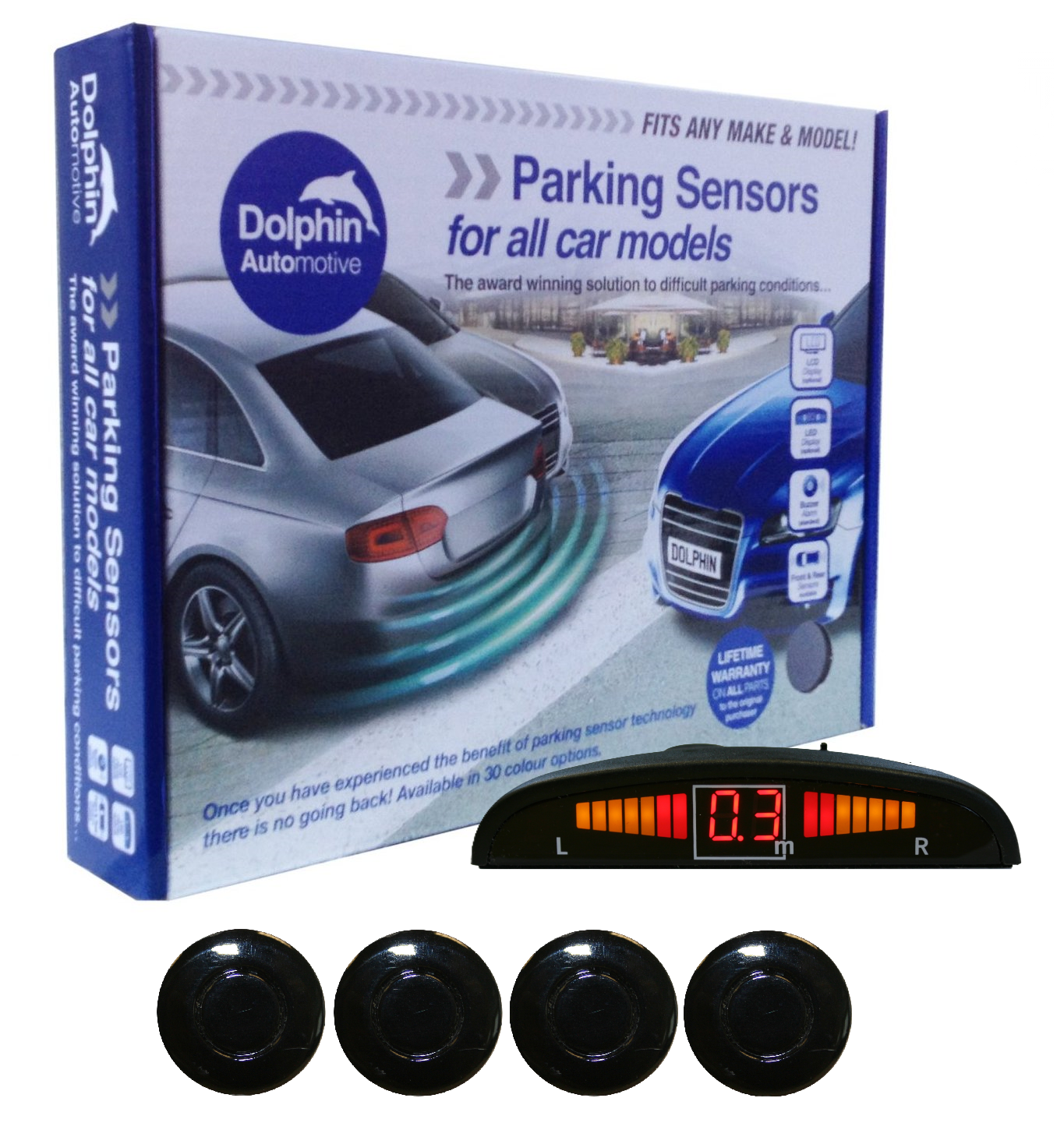 Front Sensor Module 4 Front Parking Sensors, Audio & Dash Display