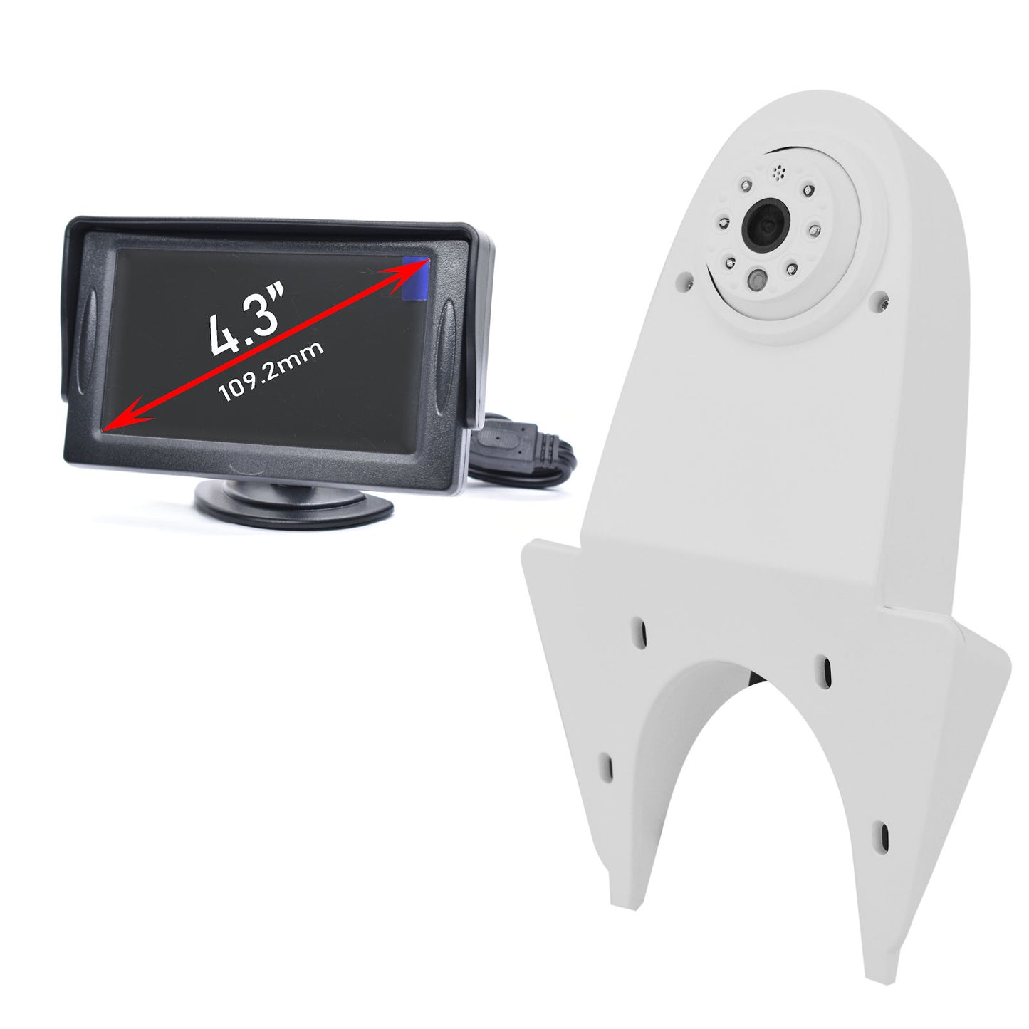 Van / Motorhome Universal Roof Mounting Rear Parking Camera - White