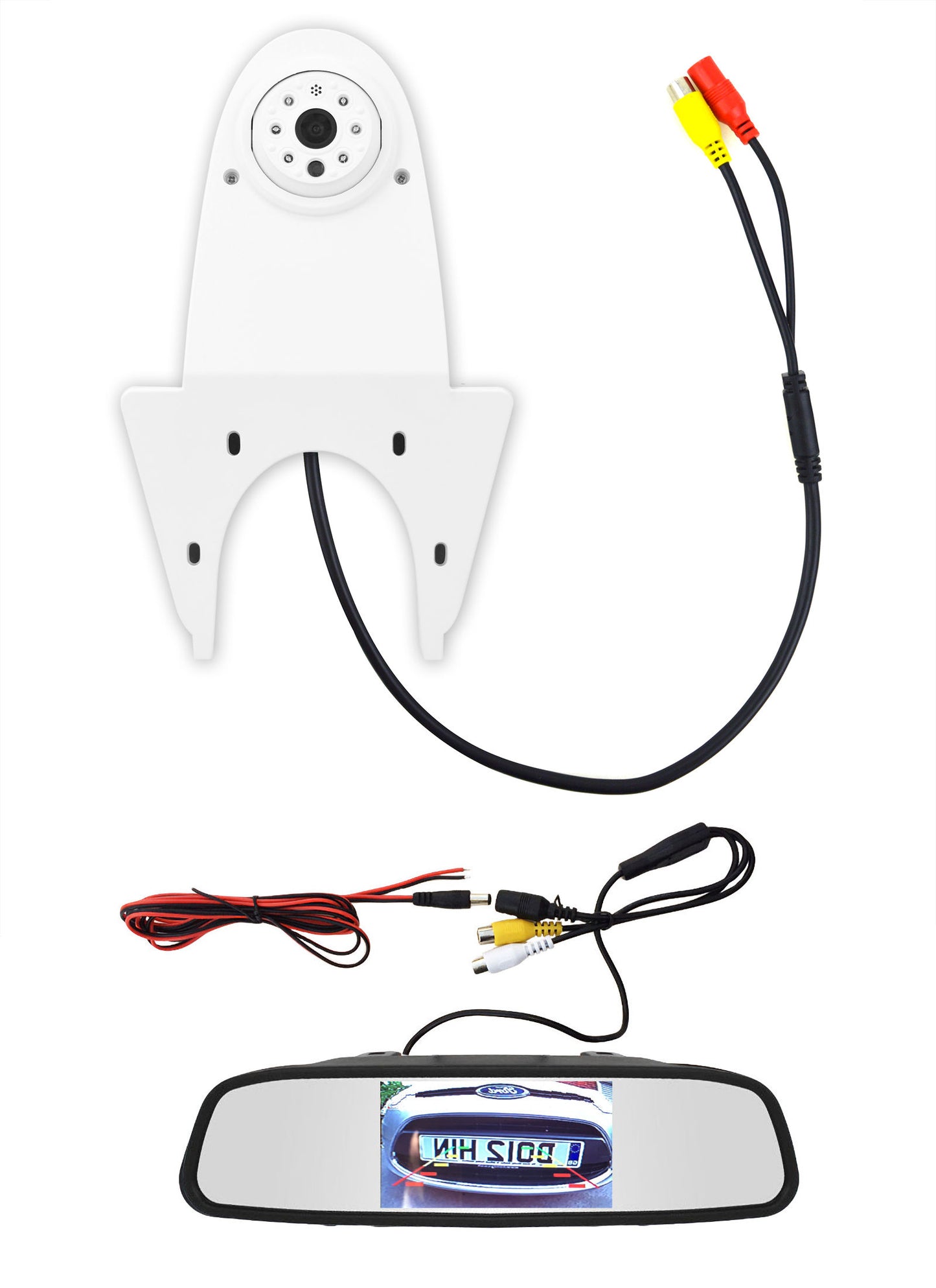 Van / Motorhome Universal Roof Mounting Rear Parking Camera - White