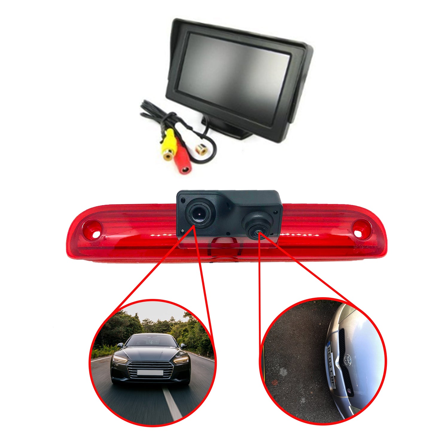 Dual/Twin Rear Brake Light Cameras for Vauxhall Movano from 2022 – Onwards