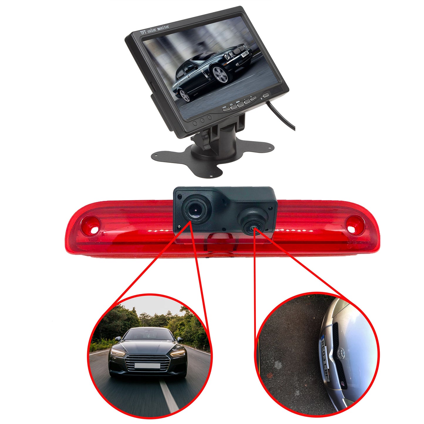 Dual/Twin Rear Brake Light Cameras for Fiat Ducato 2006 – Onwards