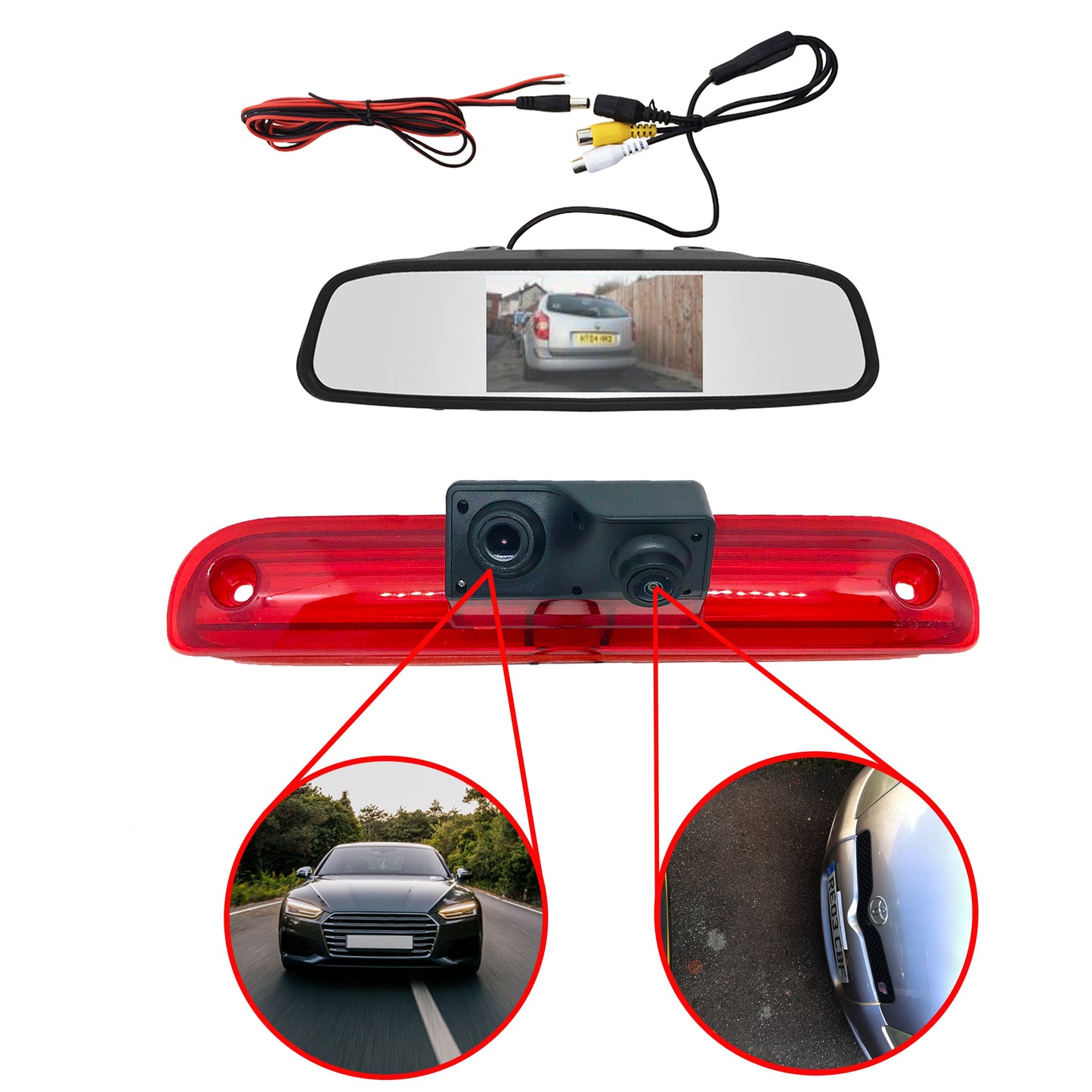 Dual/Twin Rear Brake Light Cameras for Fiat Ducato 2006 – Onwards