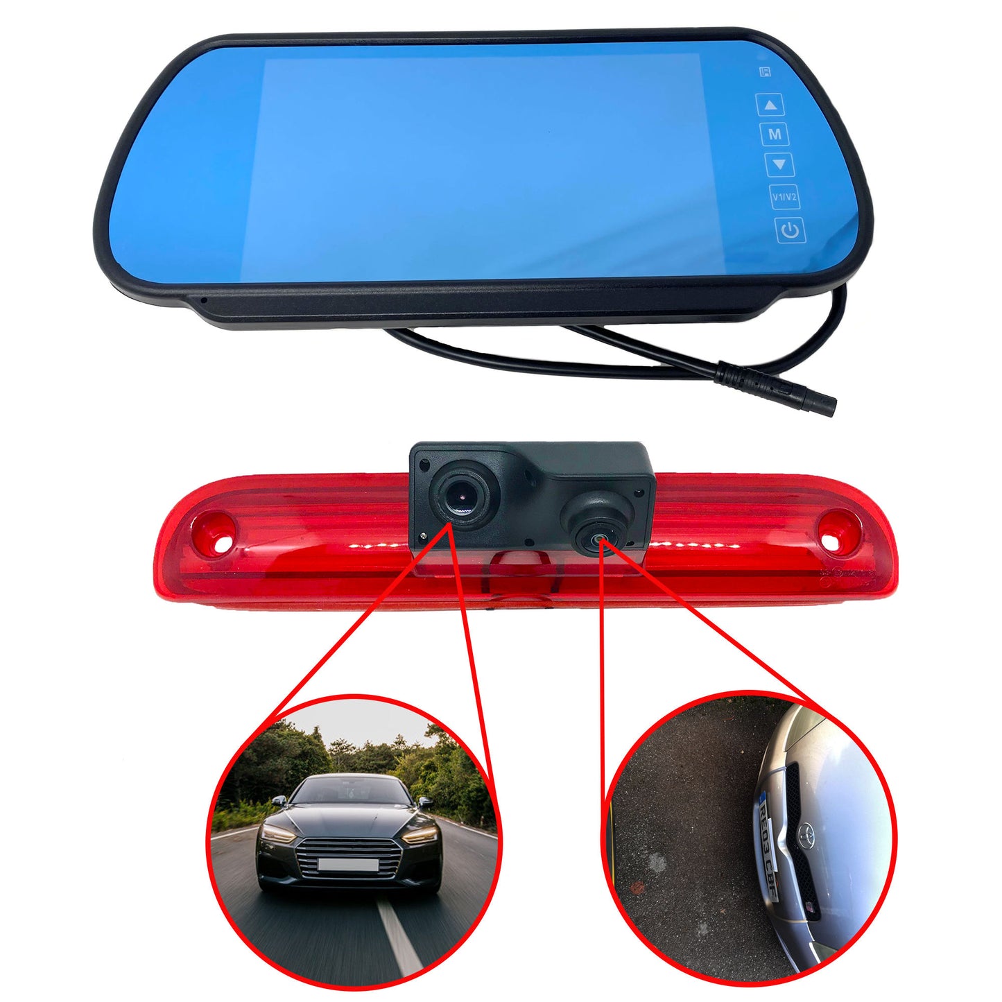 Dual/Twin Rear Brake Light Cameras for Peugeot Boxer from  2006 – Onwards